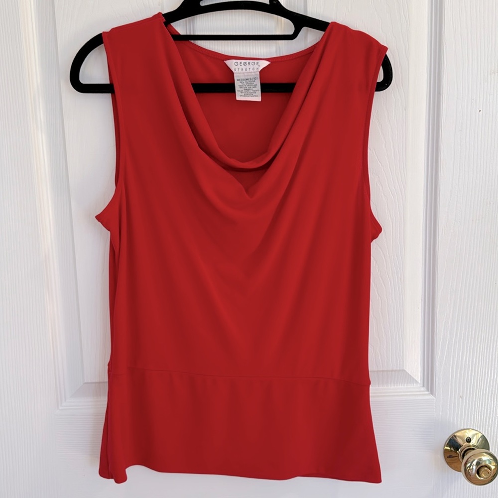 George sleeveless cowl neck blouse